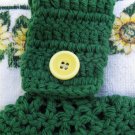 Green Sunflower "Welcome" Hanging Towel