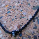 Black Beaded Macramé Bracelet