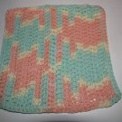 Green & Peach Hot Pad