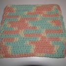 Green & Peach Hot Pad