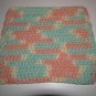 Green & Peach Hot Pad