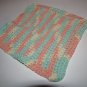 Green & Peach Hot Pad