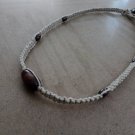 Dark Wood Hemp Macrame Necklace