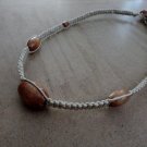 Natural Wood Hemp Macrame Necklace