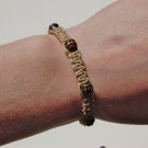 Metal Bead Hemp Macrame Bracelet 177-178