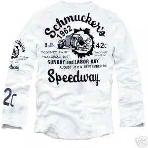 T-Shirt Speedway 1962 White Size M