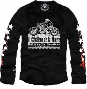 T-Shirt Death-Glory Biker Motorcycle Choppers LS 01 L