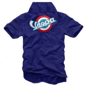 Polo T-Shirt Vespa Scooter Piaggio 01 Size M