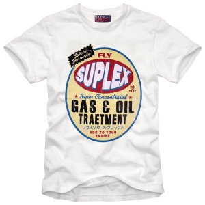 T-Shirt Vintage Flying Suplex Retro Gas&Oil Japan FS 27 M