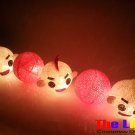  Set of 20 PCs. Dall and Color Thread Balls String Light for party and Christmas