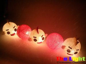  Set of 20 PCs. Dall and Color Thread Balls String Light for party and Christmas