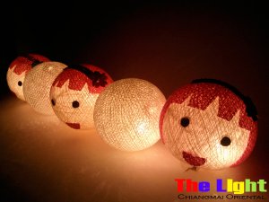  Set of 20 PCs. Dall and Color Thread Balls String Light for party and Christmas