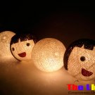  Set of 20 PCs. Dall and Color Thread Balls String Light for party and Christmas