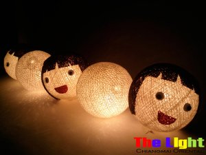  Set of 20 PCs. Dall and Color Thread Balls String Light for party and Christmas
