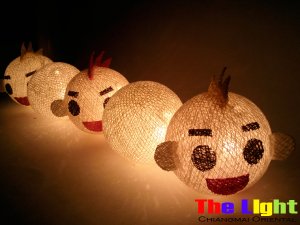  Set of 20 PCs. Dall and Color Thread Balls String Light for party and Christmas