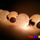  Set of 20 PCs. Dall and Color Thread Balls String Light for party and Christmas