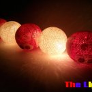  Set of 20 PCs. Dall and Color Thread Balls String Light for party and Christmas