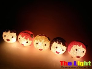  Set of 20 PCs. Dall Thread Balls String Light for party and Christmas