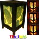 8" Mulberry Paper and Bamboo Table Lantern