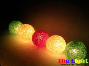 ping Set of 20 PCs. Multicolor Thread Balls String Light for party and Christmas