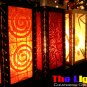 15" High Flower Leaf Mulberry Paper Lantern Lamp Light