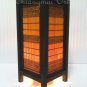 11" High Bamboo Blind Table Lantern Lamp Light