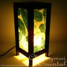 11" High Orchid Leaf Mulberry Paper Lantern Lamp Light