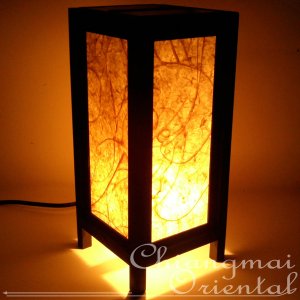 11" High White Nature Mulberry Paper Lantern Lamp Light