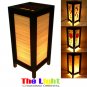11" High White Nature Mulberry Paper Lantern Lamp Light