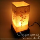 Cream Modern Thread Table Lantern with Lamp light &wire