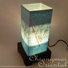 Blue Modern Thread Table Lantern with Lamp light &wire