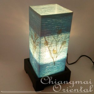 Blue Modern Thread Table Lantern with Lamp light &wire
