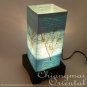 Blue Modern Thread Table Lantern with Lamp light &wire