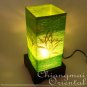 Green Modern Thread Table Lantern with Lamp light &wire