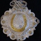 Silver with Gold Horseshoe Concho Pendant (A.C.#18)