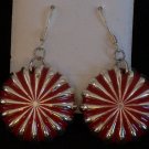 Red Concho Earrings (A.E. #7)