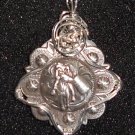 Silver Concho with Barrel Racer Pendant (A.C.#22)