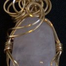 Quartz Pendant wrapped with 14k Gold Filled Wire (AG#29)