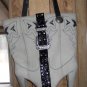 Cream Zodiac High Heel Boot Purse (AB#39)