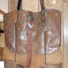 Brown and Tan Cowboy Boot Purse (AB#14)