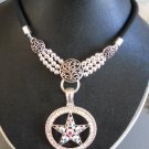 Circle/Star Bling Pendant Necklace (AN#20)