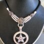 Circle/Star Bling Pendant Necklace (AN#20)