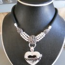 Cowgirl/Heart Bling Pendant Necklace (AN#21)