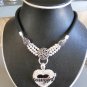 Cowgirl/Heart Bling Pendant Necklace (AN#21)