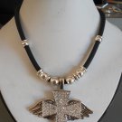 Cross W/Wings Pendant Necklace (AN#28)