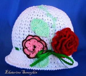 crochet girl hat