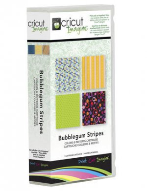BUBBLEGUM STRIPES Cricut Imagine Cartridge NEW in box by provo craft