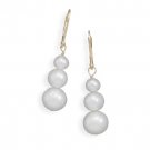 Graduated Cultured Freshwater Pearl Drop Earrings #64903