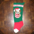 Handcrafted/Hand Made Heritage Knit Christmas Stocking - Puppy with Ball (Item#04)
