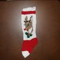 Handcrafted/Hand Made Heritage Knit Christmas Stocking - Reindeer (Item#07)
